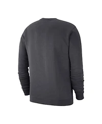 Nike Men's Anthracite Wnba Logo Woman Club Fleece Pullover Sweatshirt
