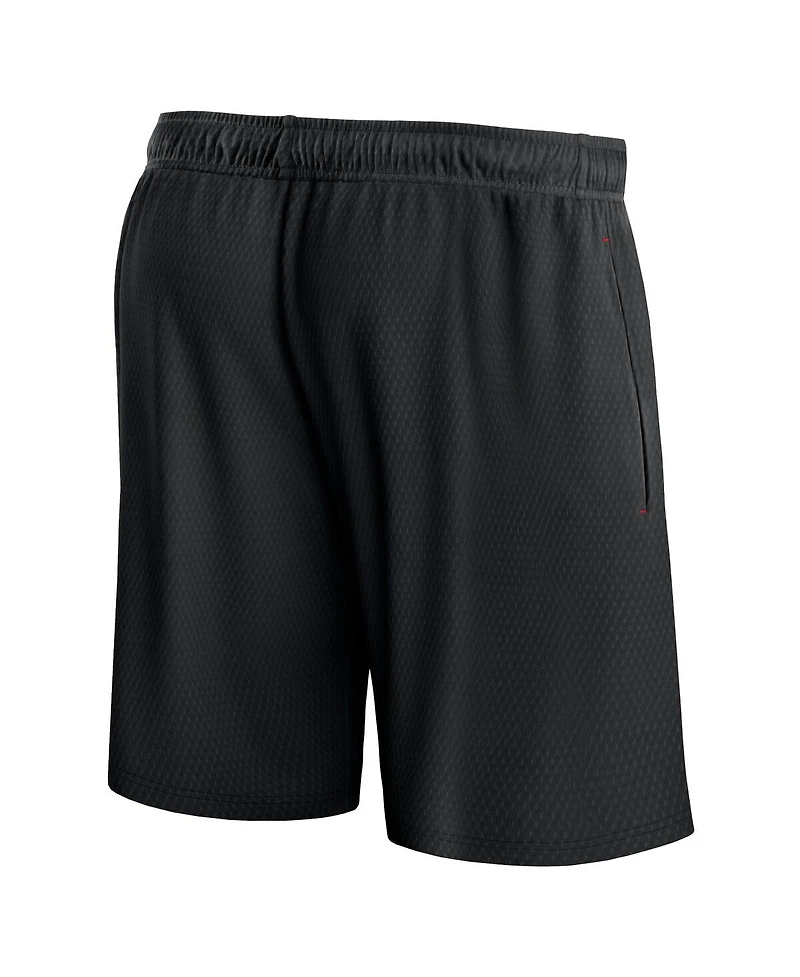 Fanatics Men's Black Toronto Raptors Post Up Mesh Shorts