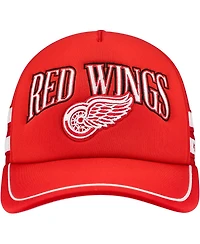 '47 Brand Men's Red Detroit Red Wings Sideband Stripes Trucker Snapback Hat
