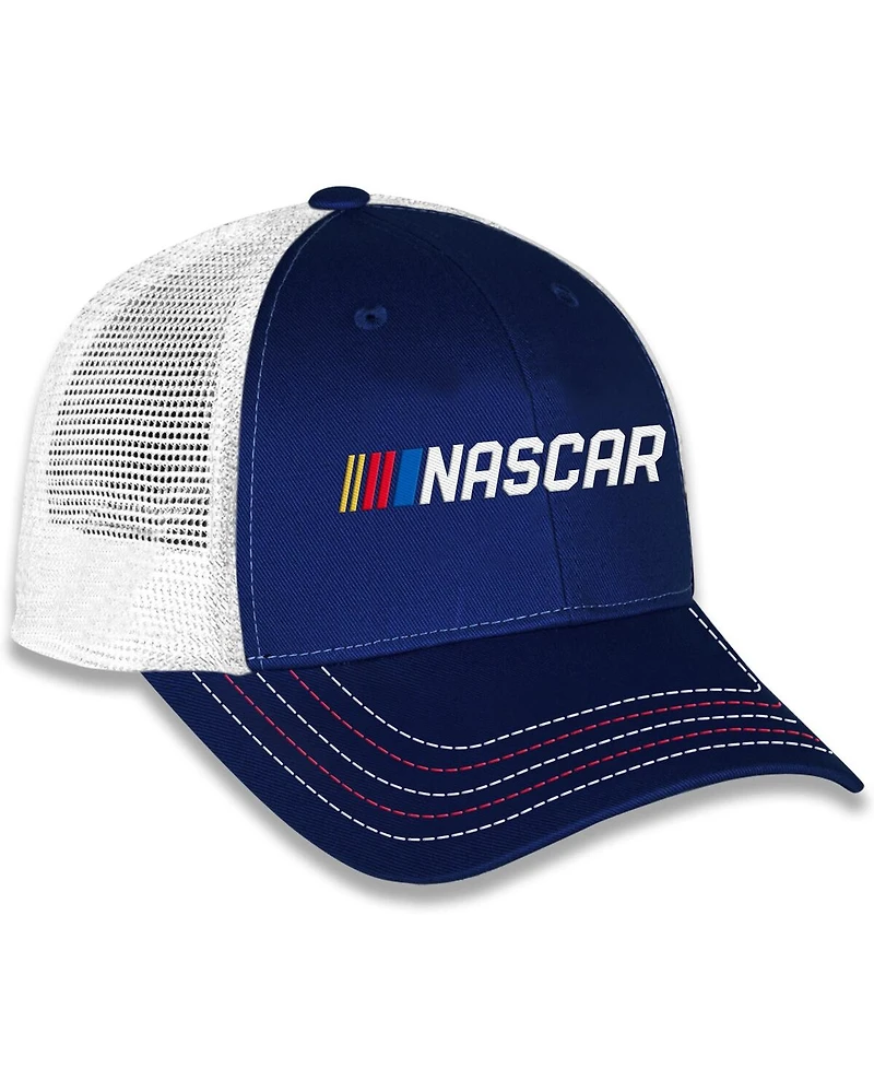 Checkered Flag Sports Men's and Women's Blue Nascar Trucker Adjustable Hat