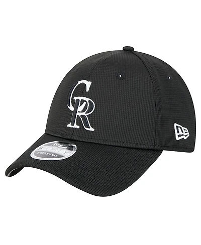 New Era Men's Black Colorado Rockies Pivot 9FORTY Adjustable Hat