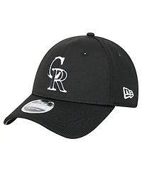 New Era Men's Black Colorado Rockies Pivot 9FORTY Adjustable Hat