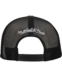 Mitchell & Ness Men's Black Brooklyn Nets Roper Trucker Snapback Hat