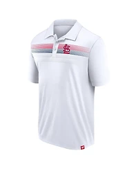 Fanatics Men's White St. Louis Cardinals Big Tall Victory For Us Interlock Polo Shirt