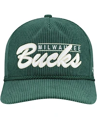 '47 Brand Men's Green Milwaukee Bucks Double Header Sidepatch Cord Hitch Adjustable Hat