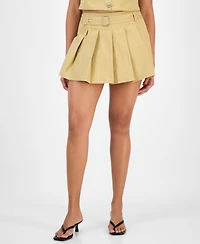 Bar Iii Women's Pleated Mini Skort, Exclusively at Macy's