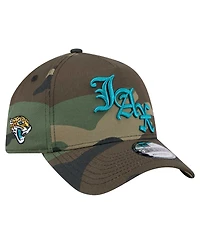 New Era Men's Camo Jacksonville Jaguars Mystic Camo A-Frame 9FORTY Adjustable Hat