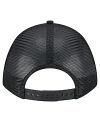 New Era Men's Black Florida Marlins Cooperstown Collection Gradient 9FORTY A-Frame M-Crown Trucker Adjustable Hat