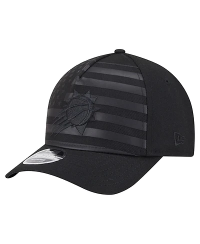 New Era Men's Black Phoenix Suns Game Day Flag A-Frame 9FORTY Adjustable Hat