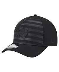 New Era Men's Black Phoenix Suns Game Day Flag A-Frame 9FORTY Adjustable Hat