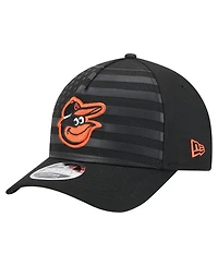 New Era Men's Black Baltimore Orioles American Flag 9FORTY M-Crown A-Frame Adjustable Hat