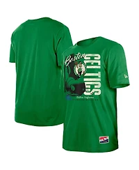 New Era Men's Kelly Green Boston Celtics Distressed Throwback Vintage Color Pack T-Shirt