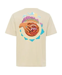 Sportiqe Men's and Women's Cream Phoenix Suns The Land Artist Series Duke Premium T-Shirt