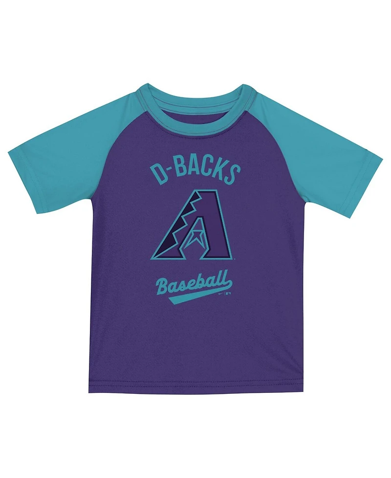Nike Toddler 2-Piece Court Purple Arizona Diamondbacks 2025 City Connect T-Shirt and Shorts Set