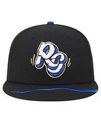 New Era Men's Black Rancho Cucamonga Quakes Authentic Collection 59FIFTY Fitted Hat
