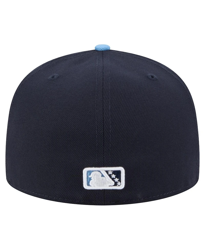 New Era Men's Navy/Light Blue Hillsboro Hops Authentic Collection 59FIFTY Fitted Hat