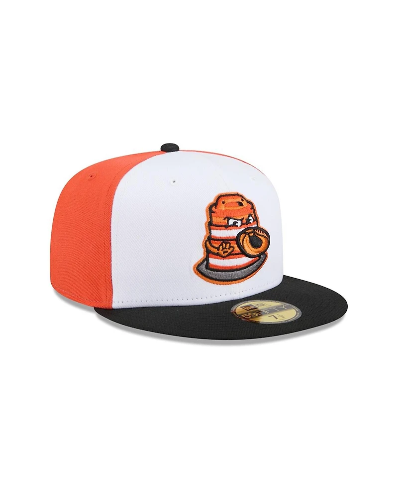 New Era Men's White Peoria Chiefs Theme Nights 59FIFTY Fitted Hat