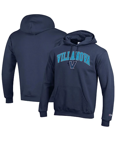Champion Men's Navy Villanova Wildcats Arched Logo Fleece Pullover Hoodie