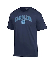 Champion Men's Navy North Carolina Tar Heels Arch Over Logo T-Shirt