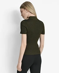 Dkny Women's Transfer Rib Mock-Neck Sweater