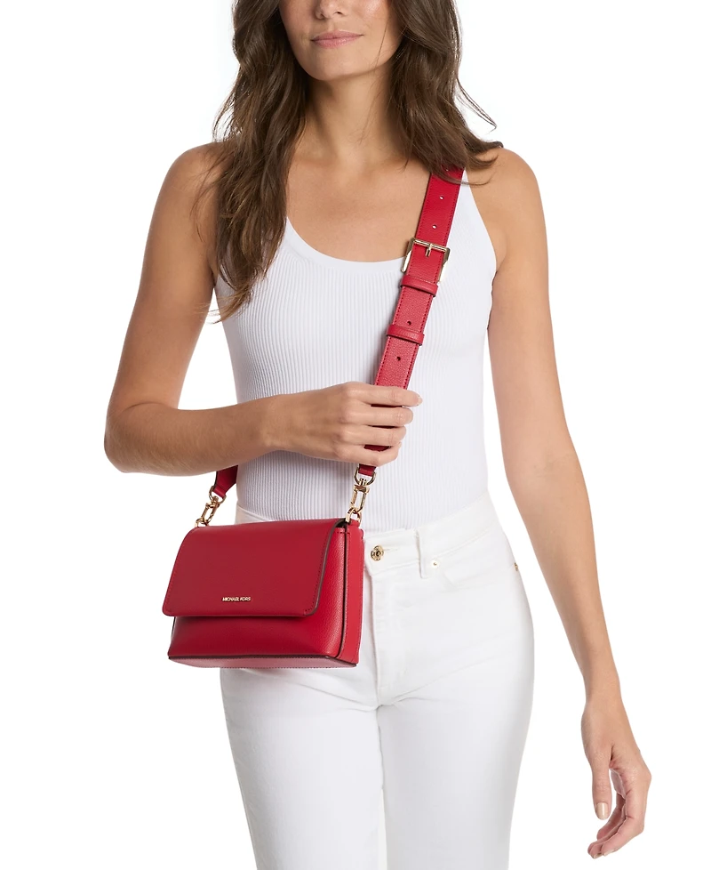 Michael Kors Nessa Small Leather Messenger