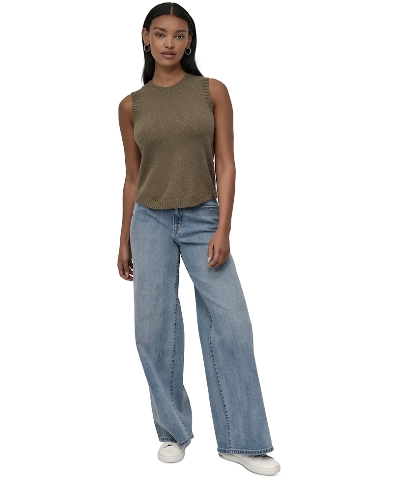 Dkny Jeans Women's Cotton Boucle Sleeveless Sweater - Kj5