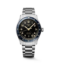 Longines Men's Spirit Zulu Time Automatic Stainless-Steel Watch, 42mm