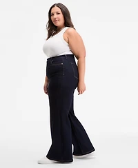 On 34th Trendy Plus High-Rise Wide-Leg Jeans, Exclusively at Macy's