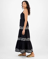 And Now This Women's Embroidered Cotton Maxi Dress, Exclusively at Macy's