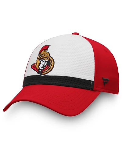 Fanatics Men's White/Red Ottawa Senators Breakaway Current Jersey Flex Hat