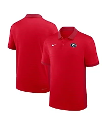 Nike Men's Red Georgia Bulldogs 2025 Early Season Coaches Sideline Victory Stripe Performance Polo Shirt
