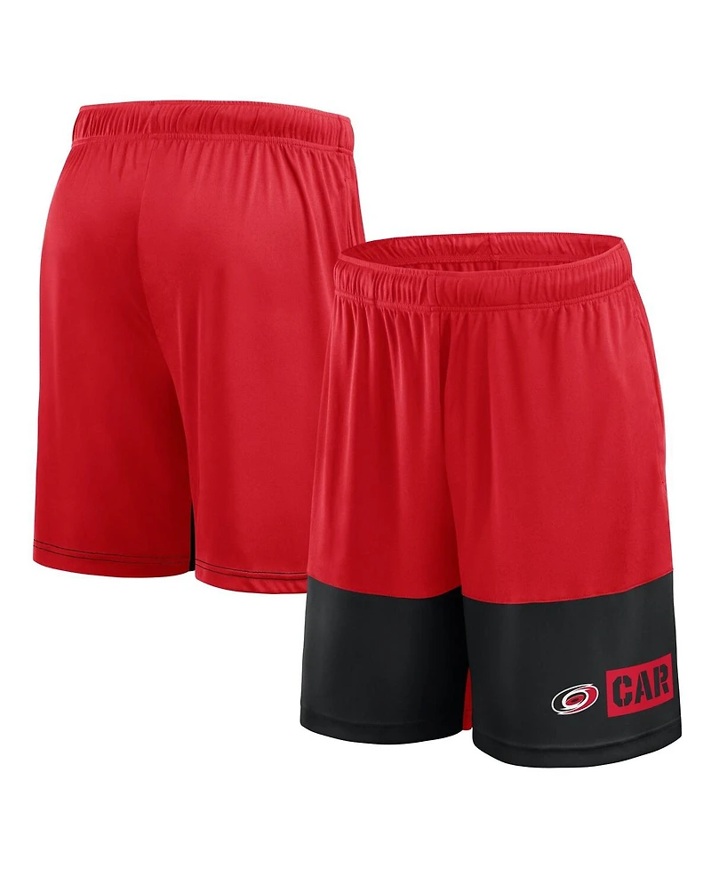 Logo Athletic Men's Red Carolina Hurricanes Best of the Best Shorts