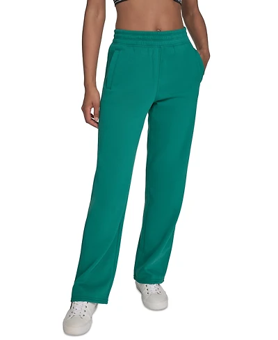 Calvin Klein Performance Women's High-Waist Straight-Leg Sweatpants