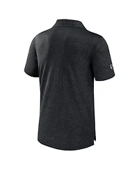 Fanatics Men's Black Tampa Bay Lightning Authentic Pro Jacquard Polo Shirt