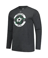 Fanatics Men's Heather Charcoal Dallas Stars Authentic Pro Practice Long Sleeve T-Shirt