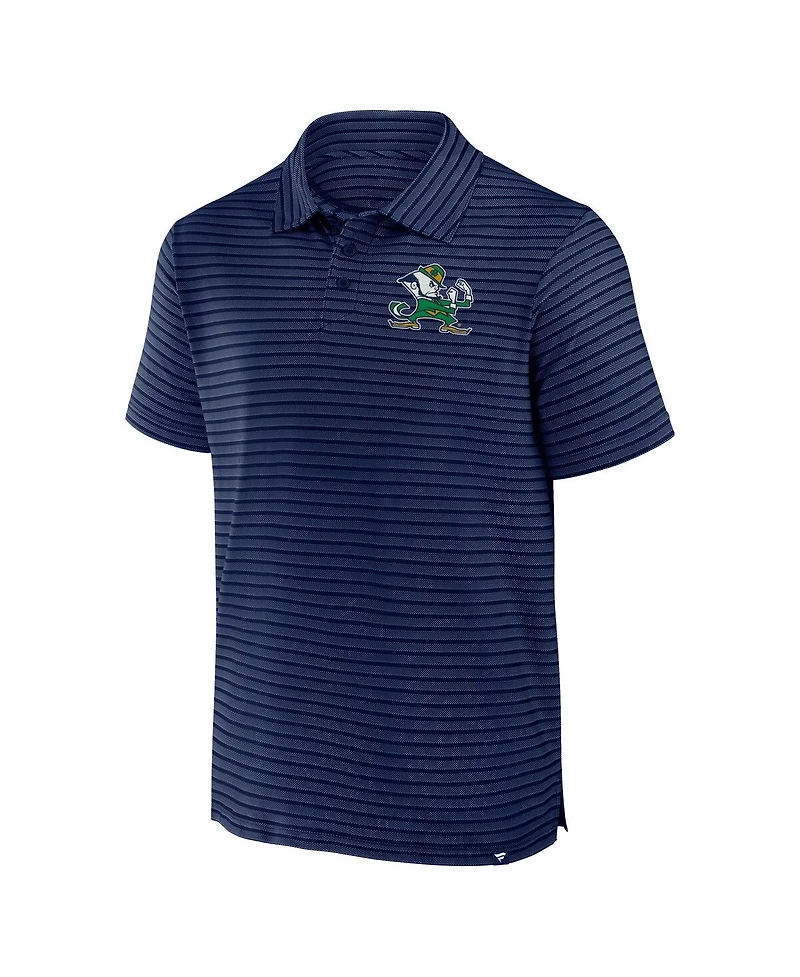 Fanatics Men's Navy Notre Dame Fighting Irish Victory Calls Stripe Polo Shirt