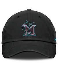 Nike Men's and Women's Black Miami Marlins 2025 City Connect Club Adjustable Hat