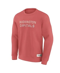 Fanatics Men's Red Washington Capitals Elements Future Ground Lettering Pullover Sweatshirt