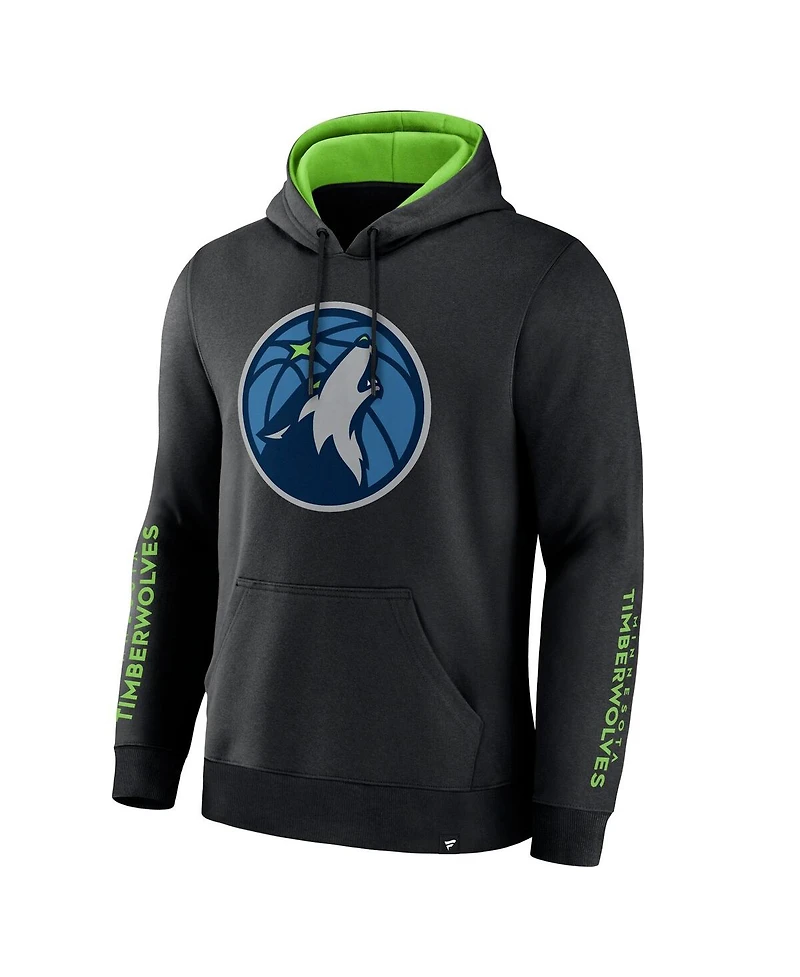 Fanatics Men's Black Minnesota Timberwolves Legacy Guard Pullover Hoodie