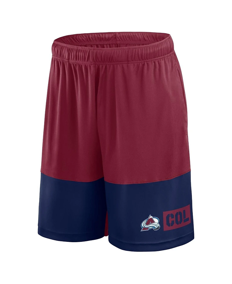 Logo Athletic Men's Burgundy Colorado Avalanche Best of the Shorts