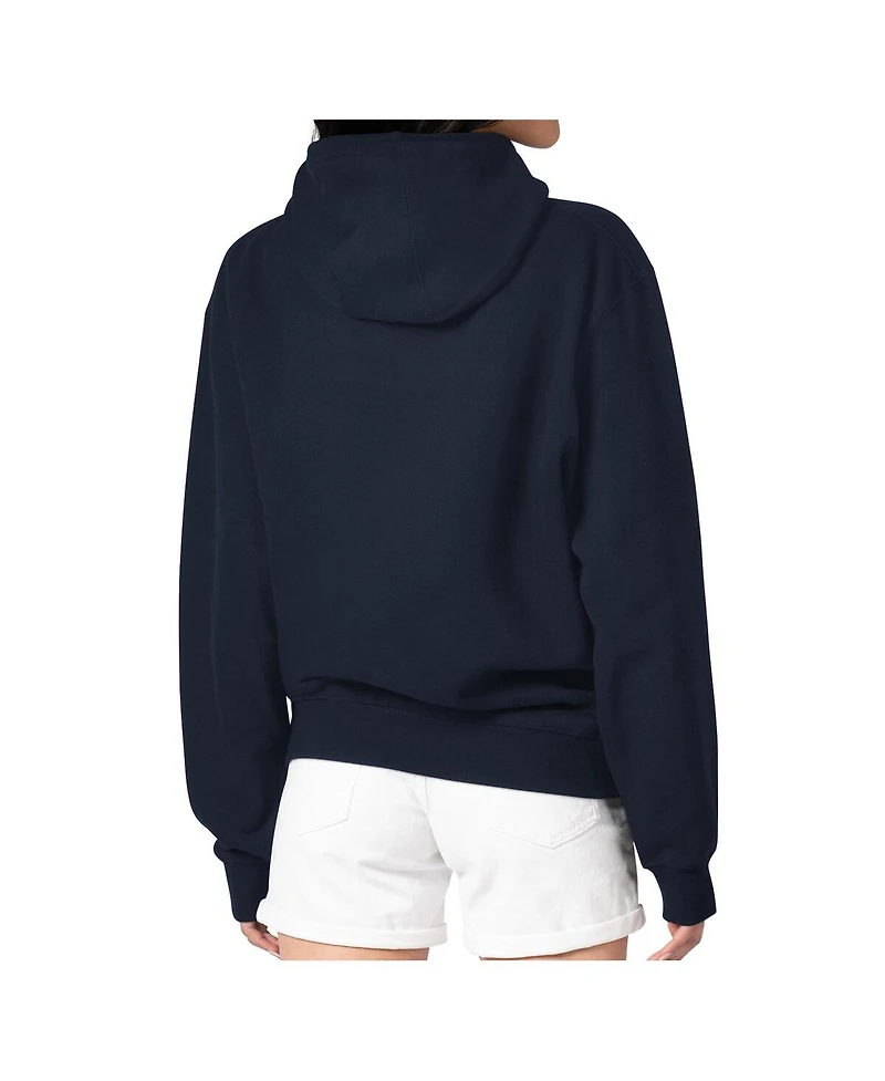 G-iii 4Her by Carl Banks Women's Navy Boston Red Sox Round Team Pullover Hoodie