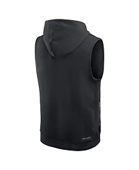 Nike Men's Black Cincinnati Bengals Sideline Performance Sleeveless Pullover Hoodie