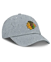 Fanatics Women's Gray Chicago Blackhawks Heritage Snow Day Speckle Adjustable Hat