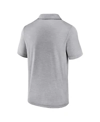 Fanatics Men's Gray Oklahoma Sooners Striated Primary Logo Polo Shirt
