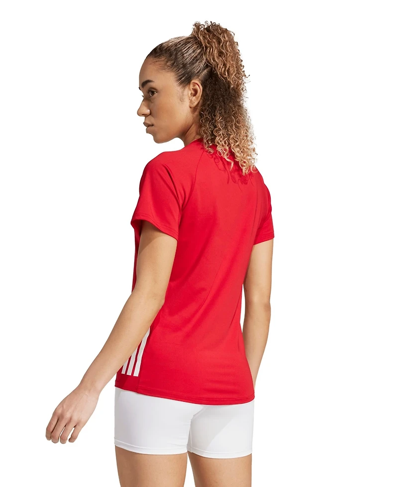 adidas Women's Hilo Short Sleeve Volleyball Jersey Training T Shirt