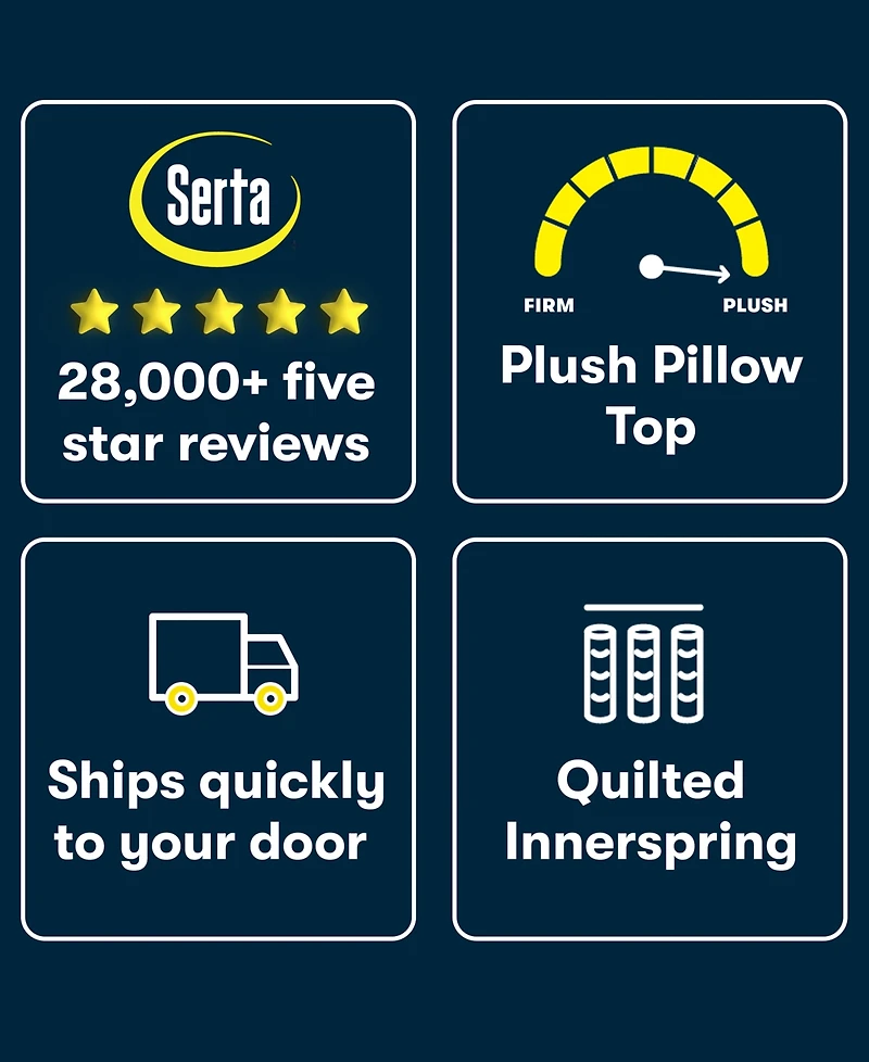 Serta Dream Haven 10" Plush Pillow Top Mattress in a Box