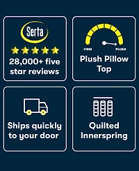 Serta Dream Haven 10" Plush Pillow Top Mattress in a Box