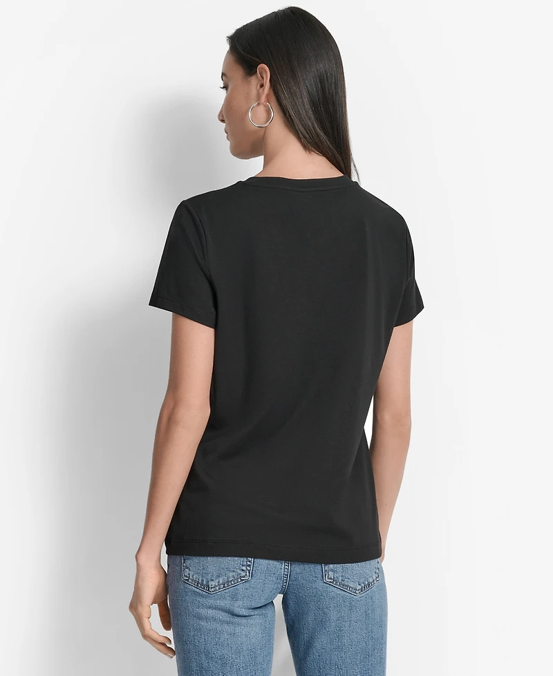 Dkny Women's Met Museum Conversational Crewneck T-Shirt