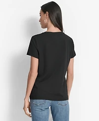 Dkny Women's Met Museum Conversational Crewneck T-Shirt