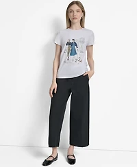 Dkny Women's Met Museum Conversational Crewneck T-Shirt